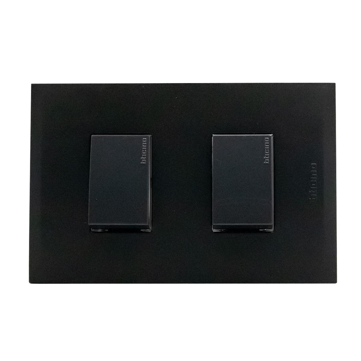 BTICINO - Interruptor doble conmutador (9/24) Black Nobile