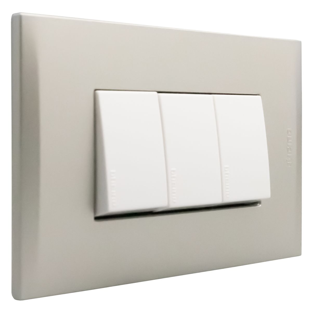 BTICINO - Interruptor triple conmutador (9/24) Perla Nobile