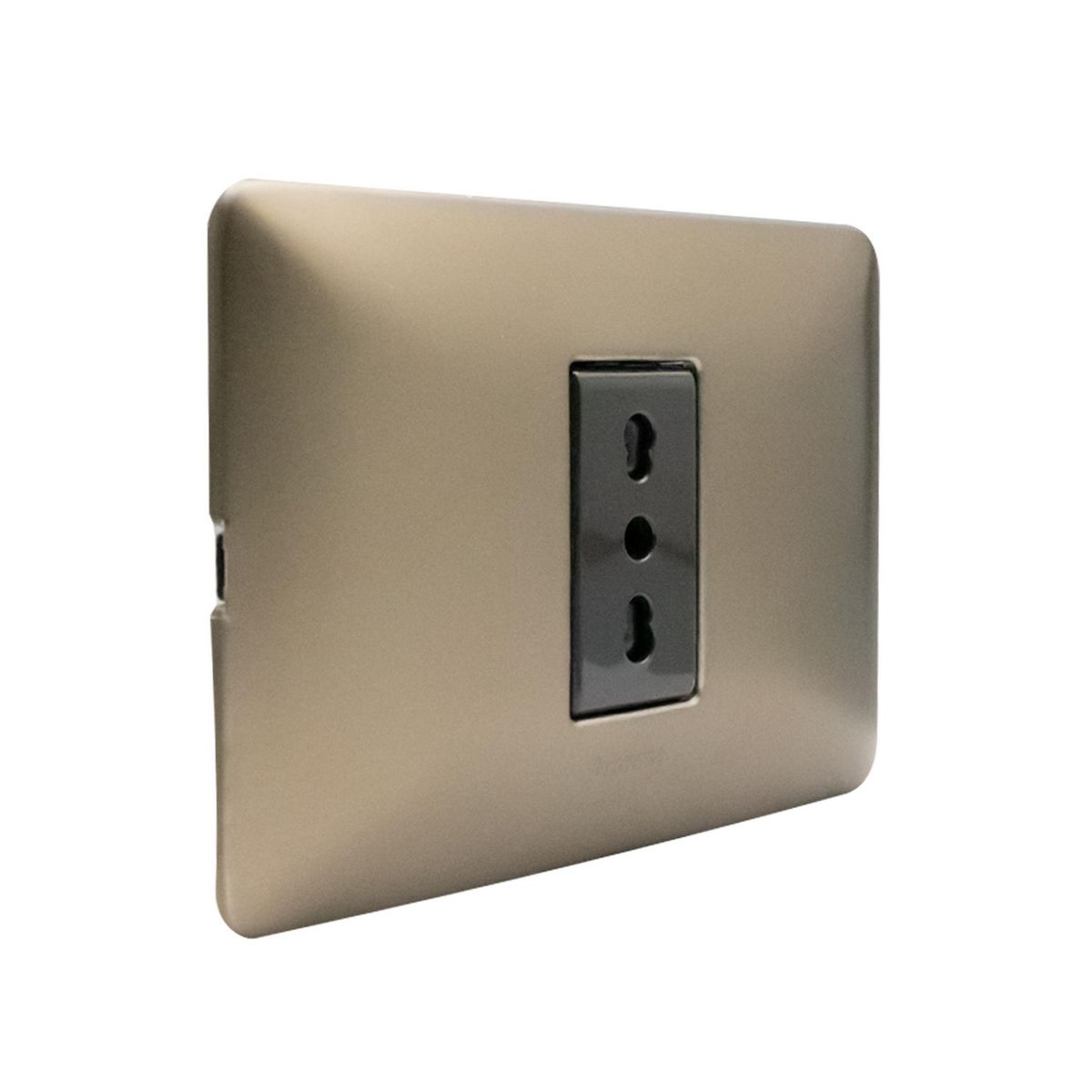 BTICINO - Placa simple 10/16A Titanio Matix