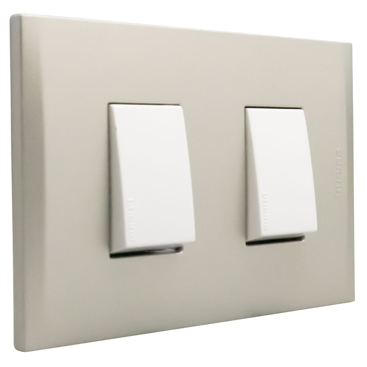 BTICINO - Interruptor doble conmutador (9/24) Perla Nobile