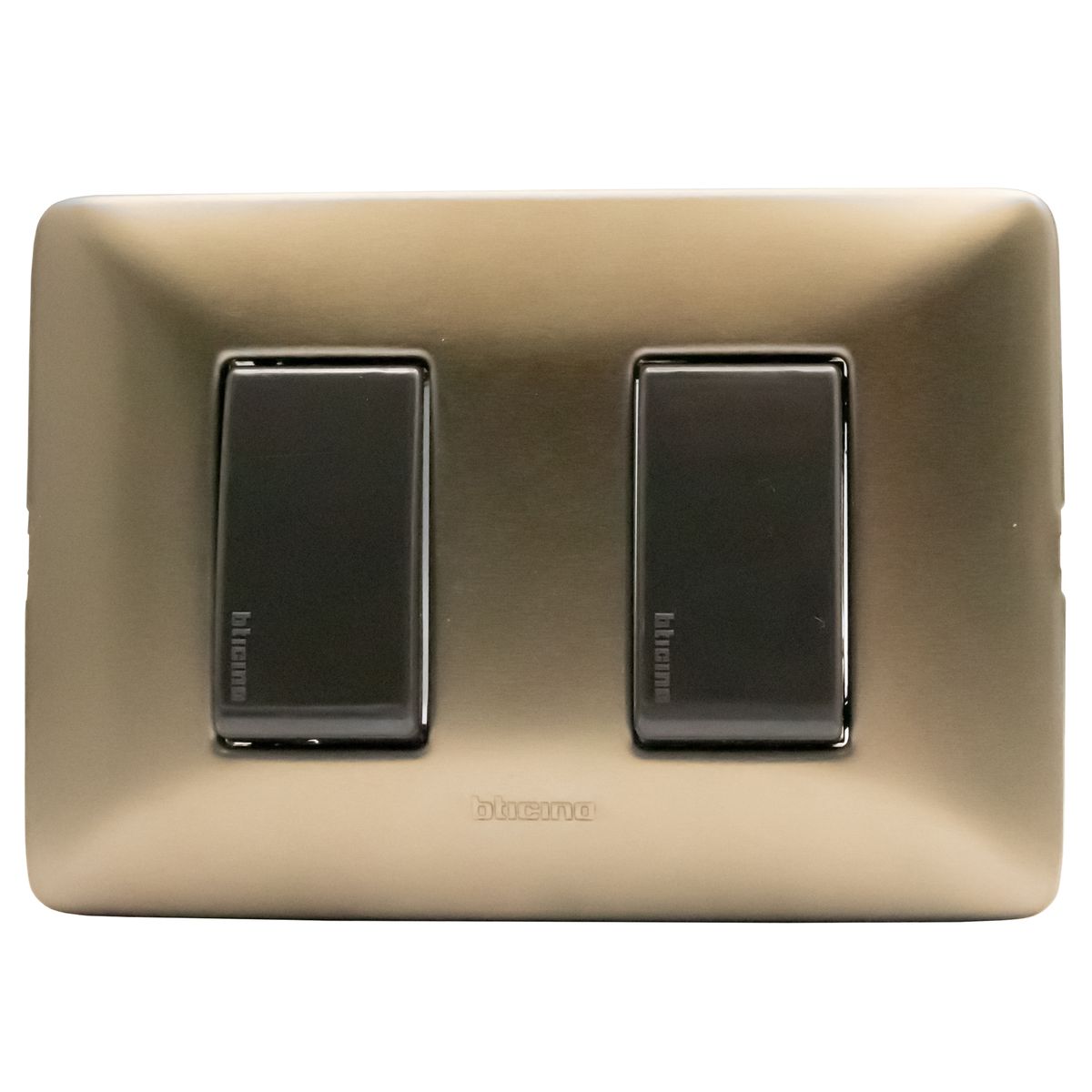 BTICINO - Interruptor armado 9/12 + 9/24 Titanio Matix