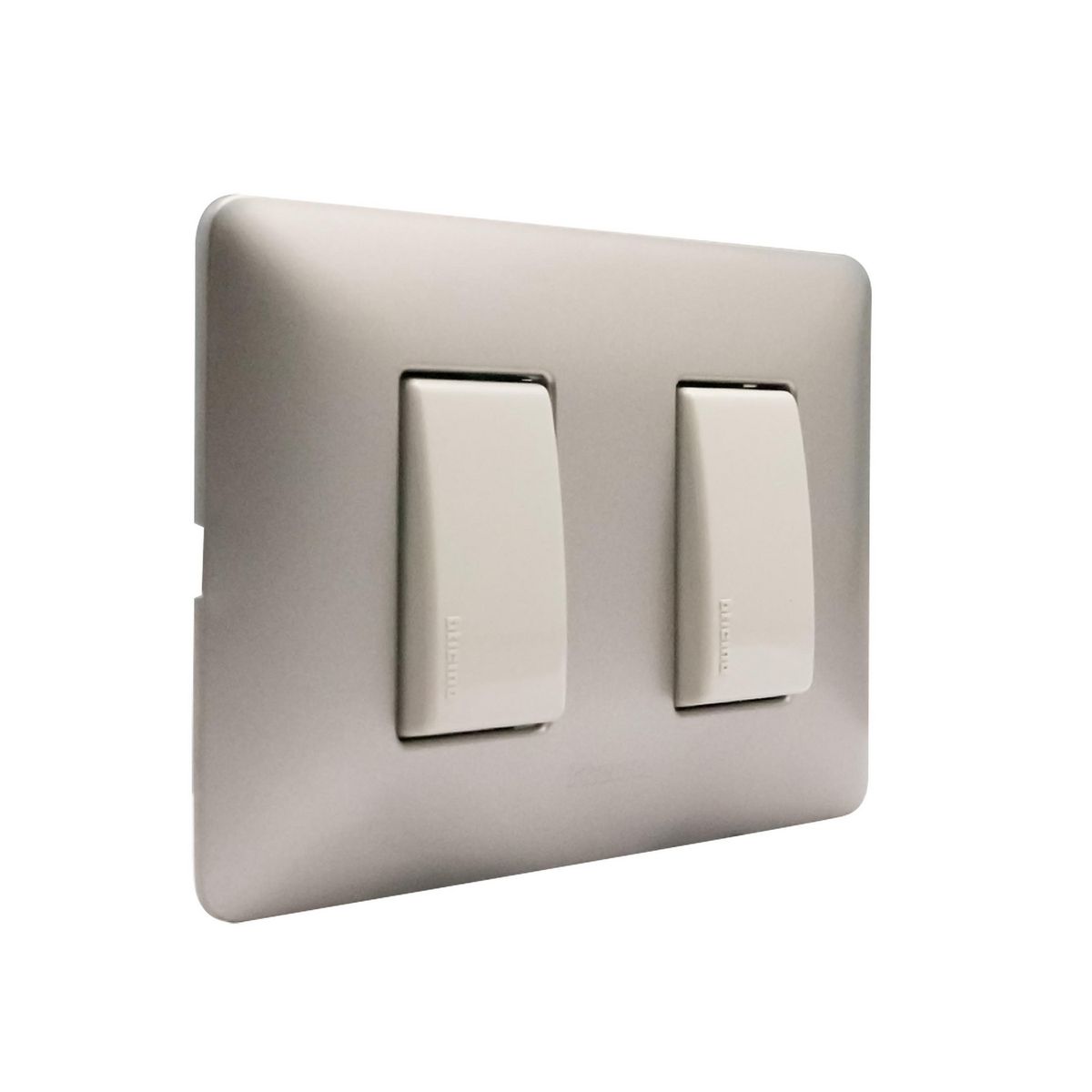 BTICINO - Interruptor armado 9/12 + 9/24 Titanio Dorado Matix