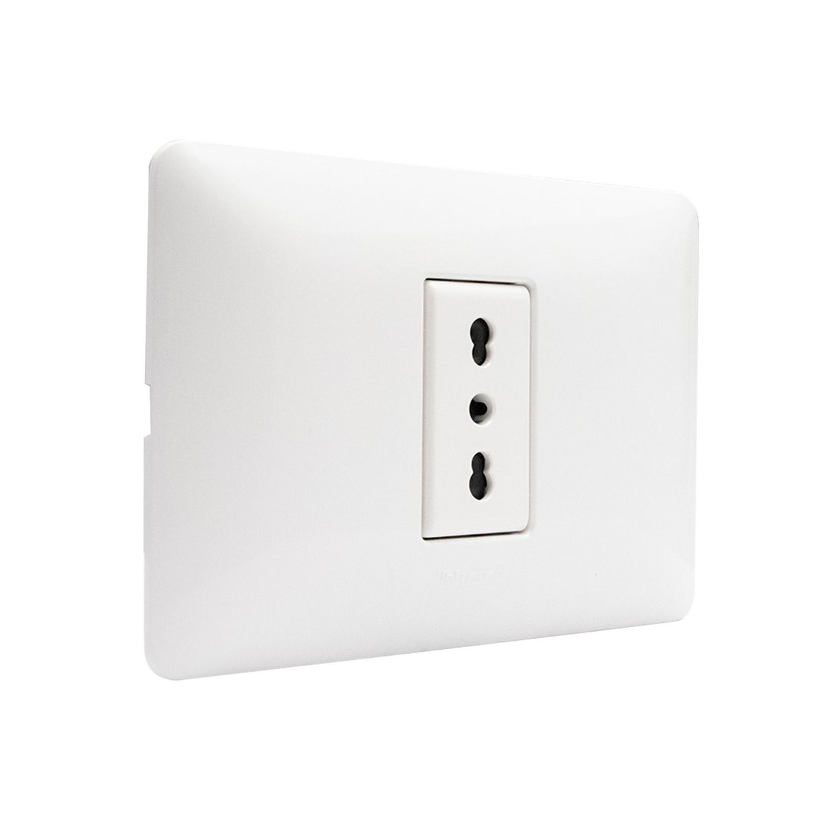 BTICINO - Placa simple 10/16A Blanco Matix