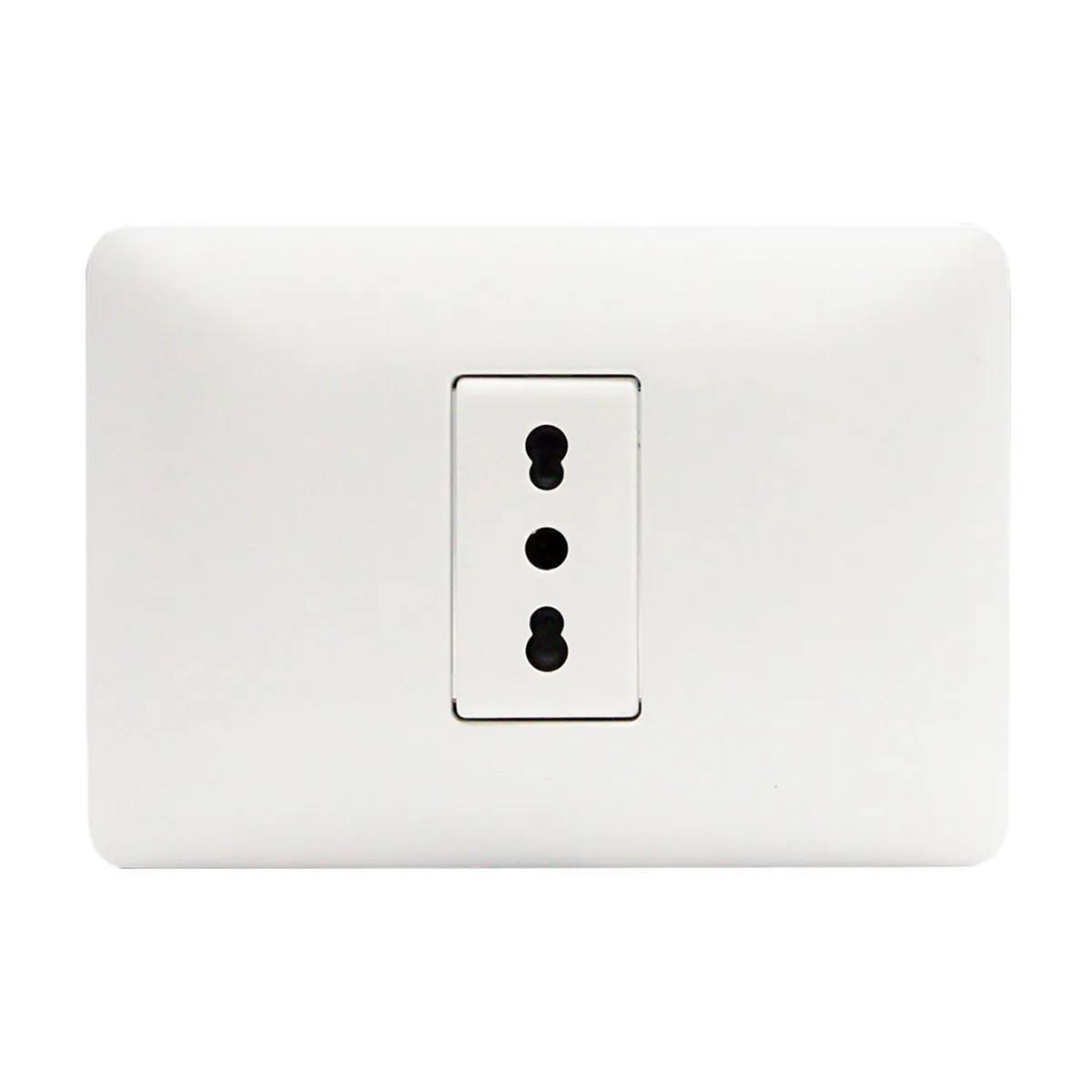 BTICINO - Placa simple 10/16A Blanco Matix