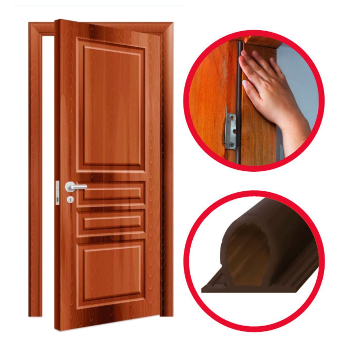 FIXSER - Profil Premium 9x7mm x 6 m café