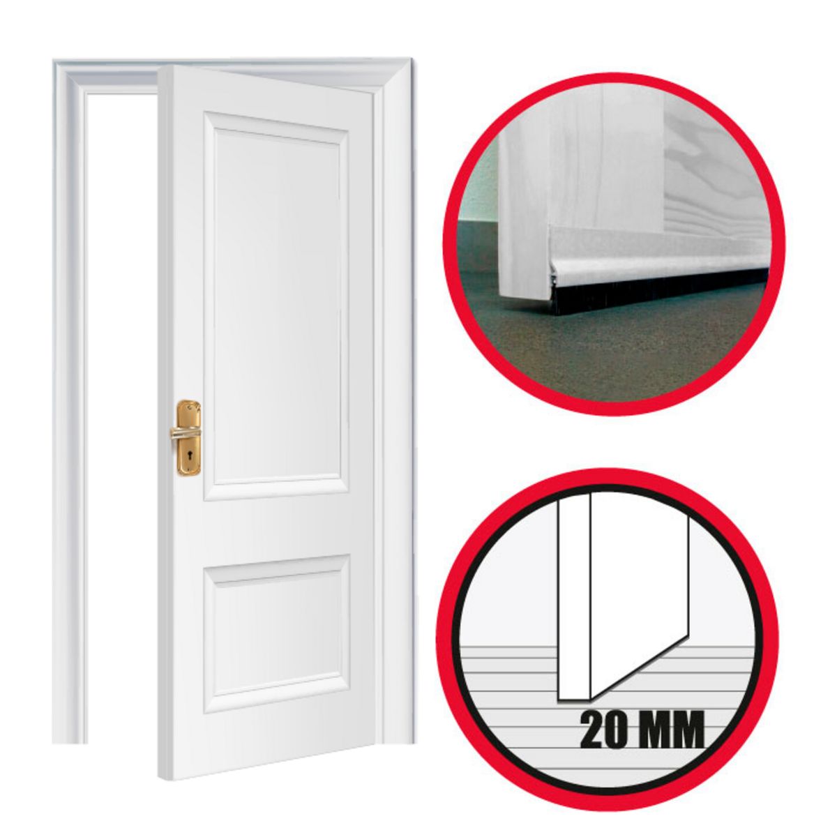 FIXSER - Guardapolvo cepillo blanco