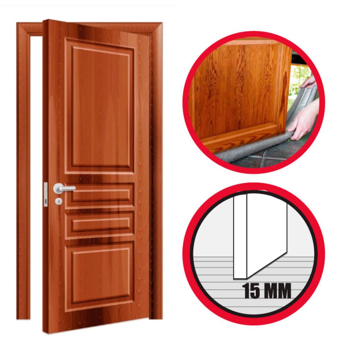 FIXSER - Pack 2 doble rollos gris