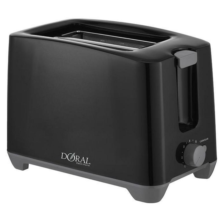 Tostador Eléctrico 2 Rebanadas Negro Toscana