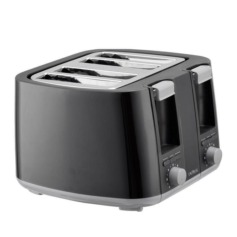 Tostador Electrico 4 Rebanadas Negro Toscana