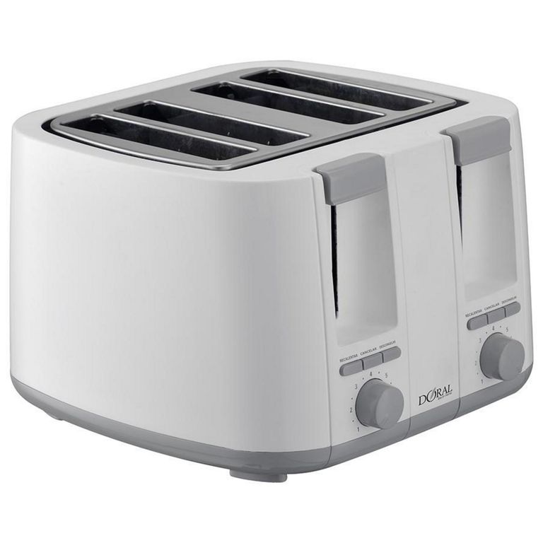 DORAL Tostador Eléctrico 4 Rebanadas Blanco Toscana