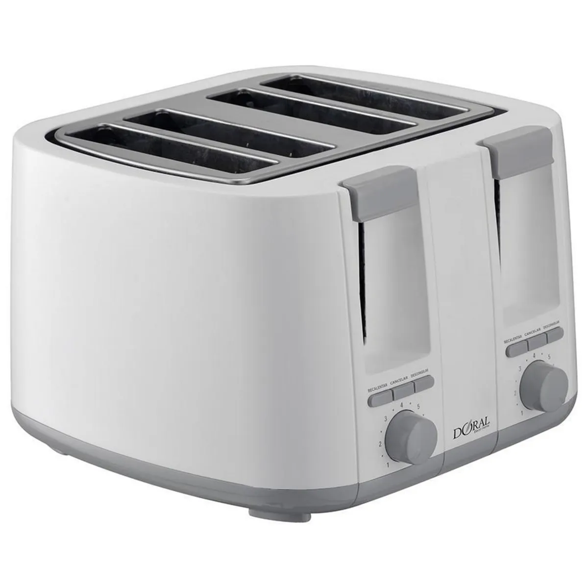 DORAL - Tostador Eléctrico 4 Rebanadas Blanco Toscana