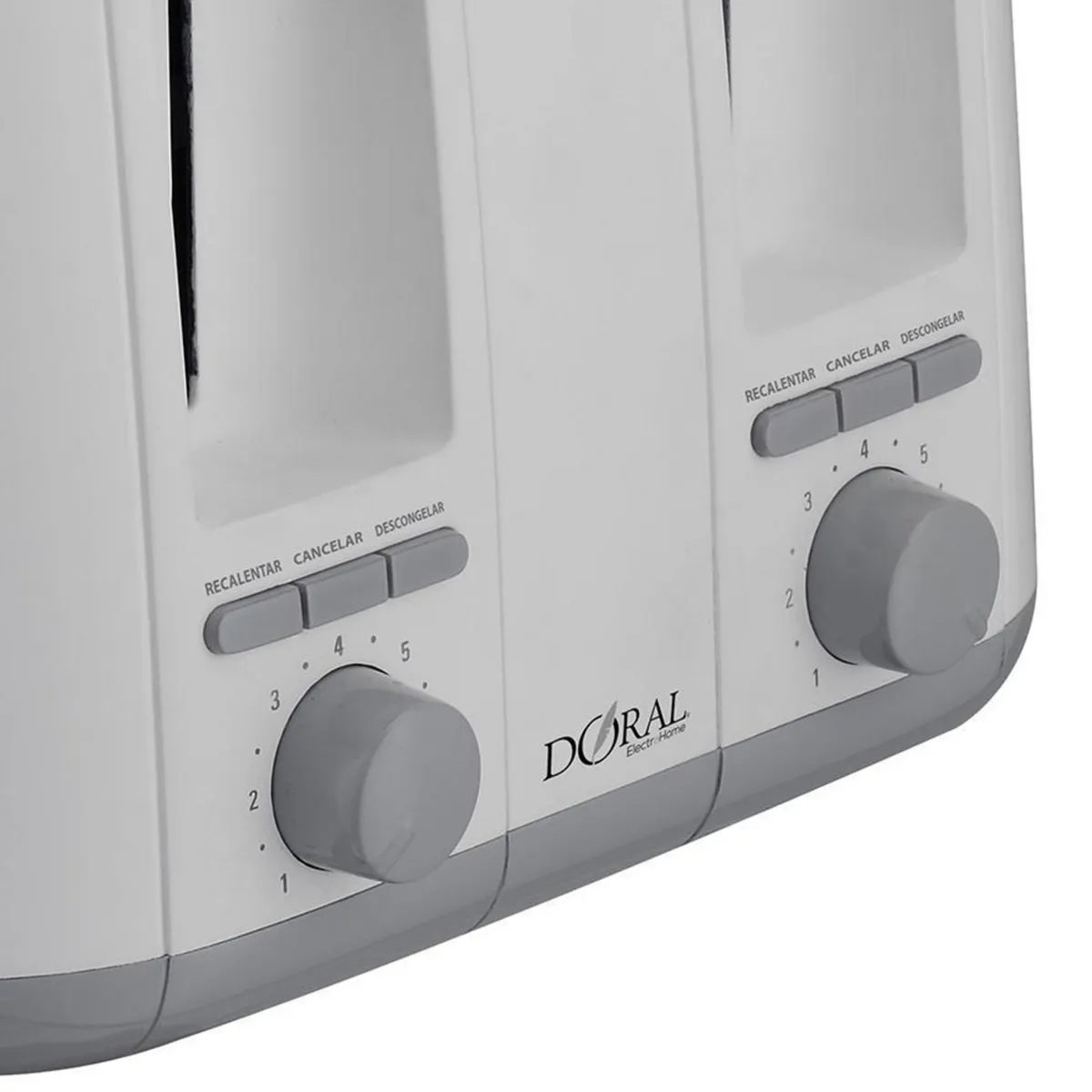 DORAL - Tostador Eléctrico 4 Rebanadas Blanco Toscana