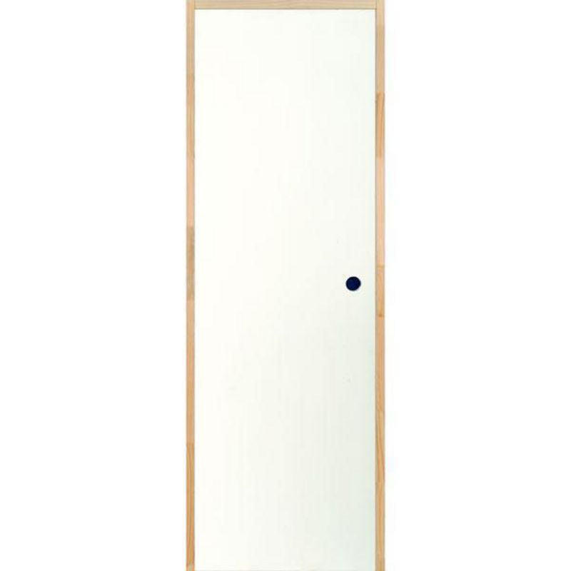 HOLZTEK - Puerta Interior MDF 90x200 cm Precolgada MDF Lisa Blanco