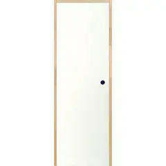 HOLZTEK - Puerta Interior MDF Precolgada Lisa Blanco Apertura Derecha