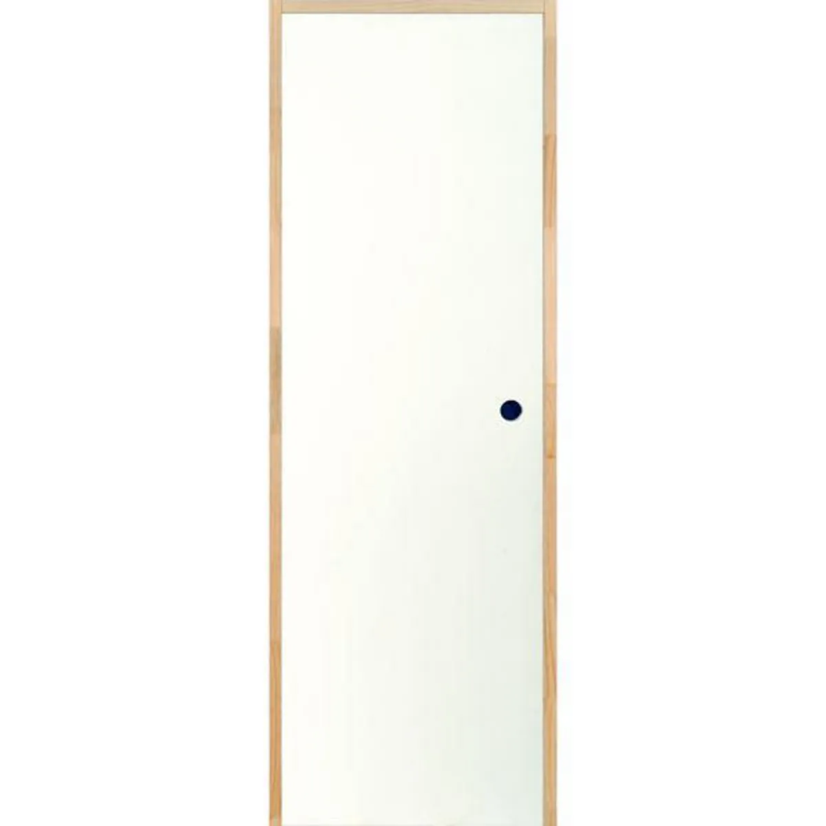 HOLZTEK - Puerta Interior MDF Precolgada Lisa Blanco Apertura Derecha