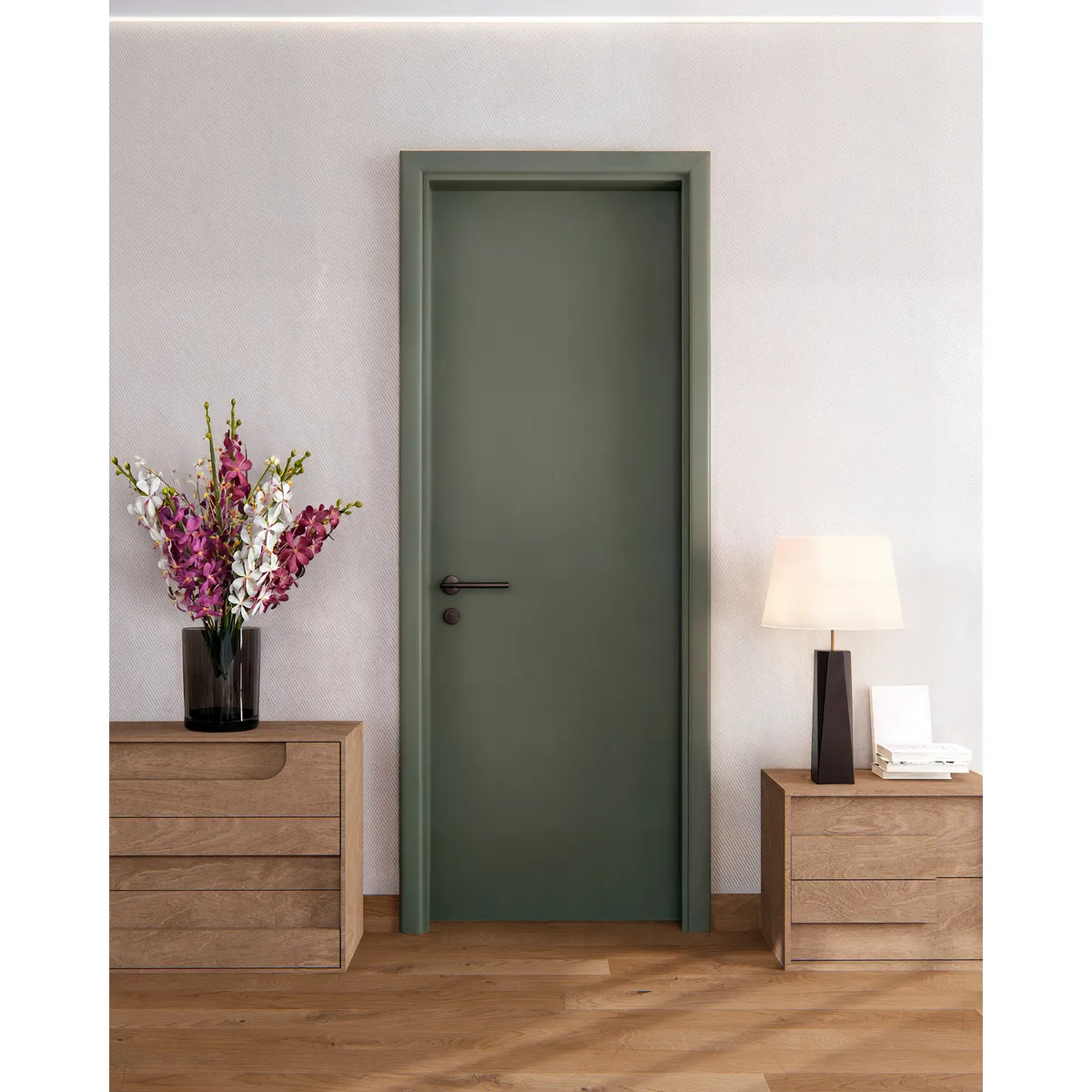 HOLZTEK - Puerta Interior MDF Flexilam Green