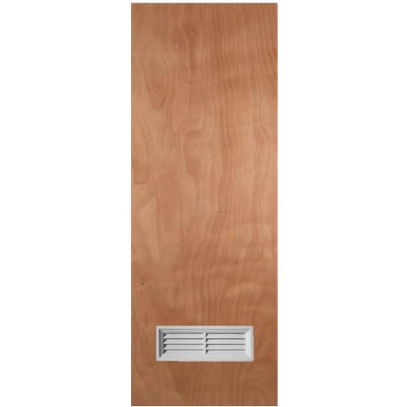 HOLZTEK - Puerta Interior Madera terciada 70x200 cm Terciado con Celosia Madera