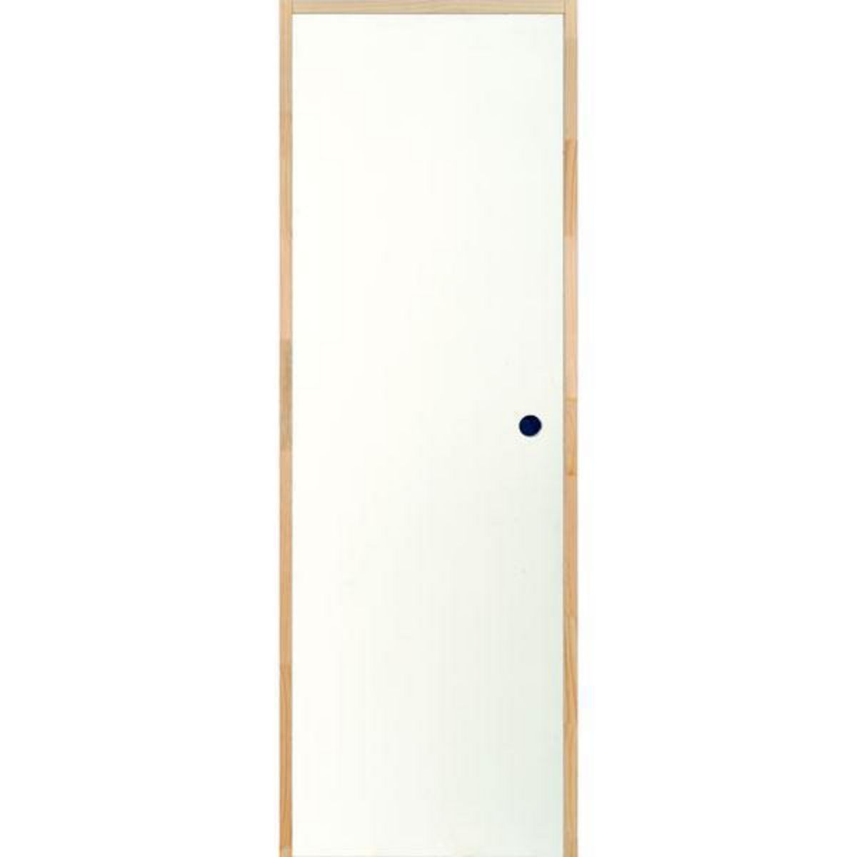 HOLZTEK - Puerta Interior MDF Precolgada Lisa Blanco Apertura Derecha