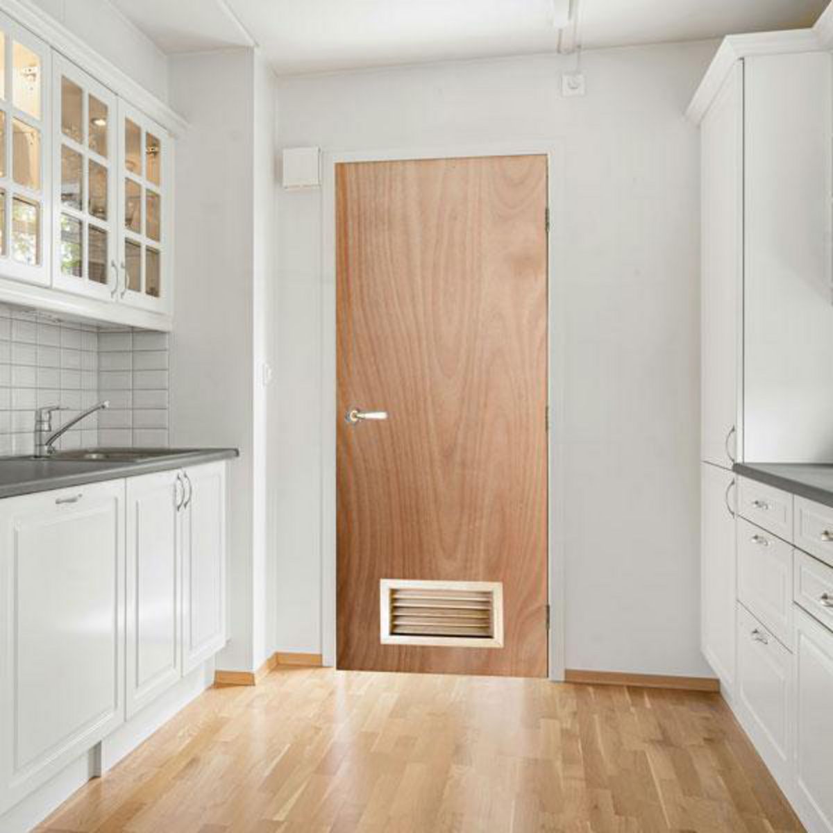 HOLZTEK - Puerta Interior Madera Terciada con Celosía Madera