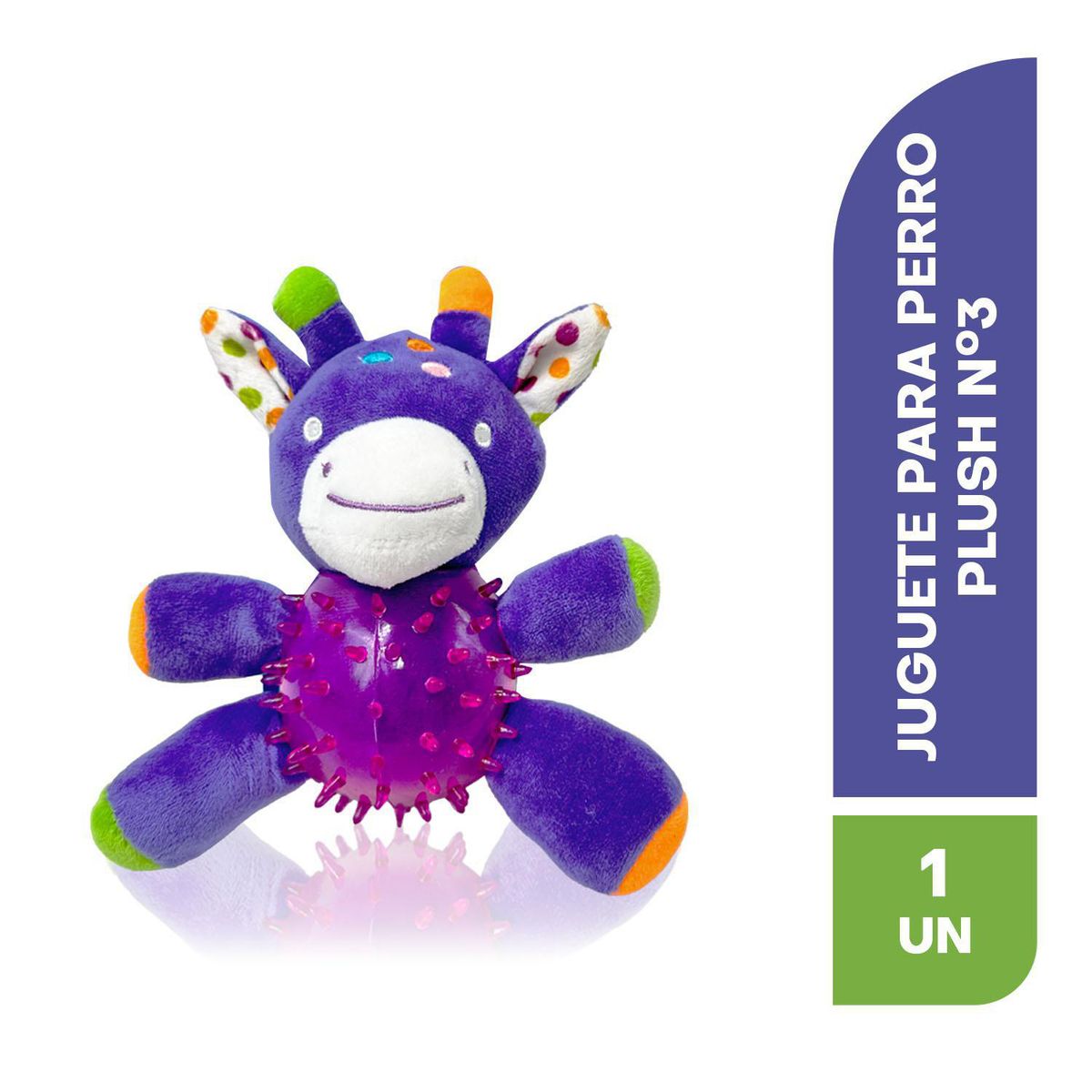 PETIZOOS - Juguete plush para perros, doble textura #3