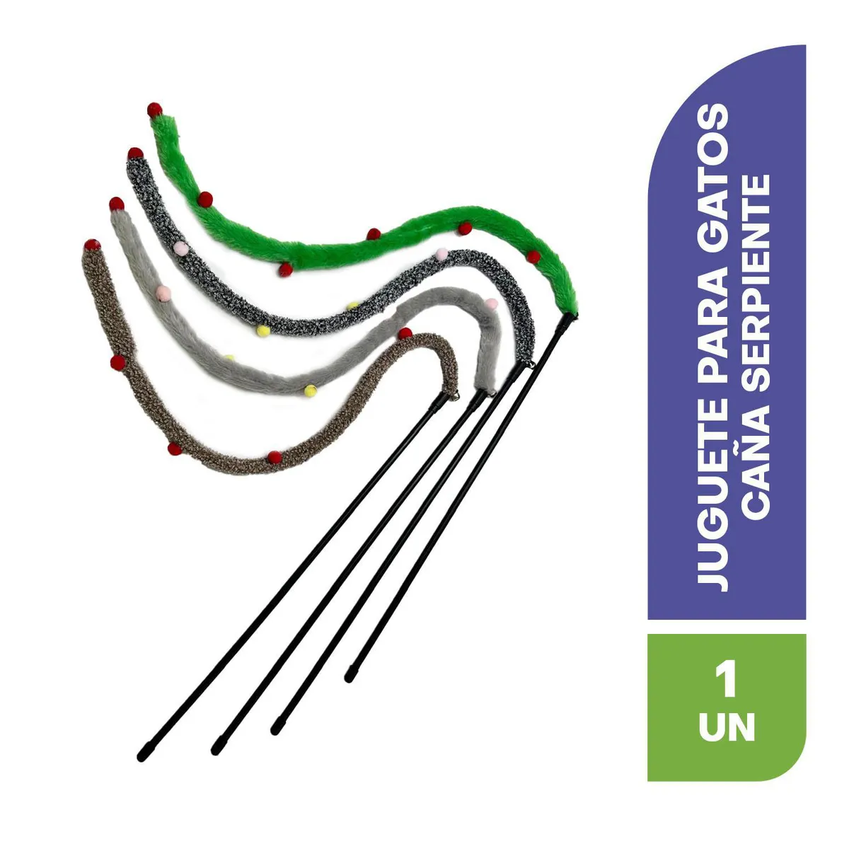 PETIZOOS - Juguete caña serpiente para gato