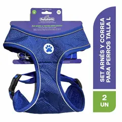 PETIZOOS - Set de arnés y correa para perros talla L