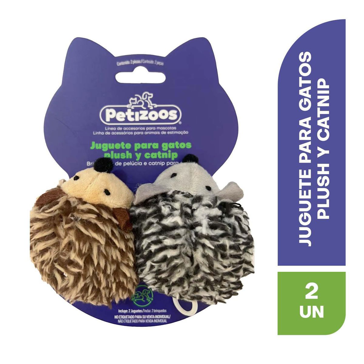 PETIZOOS - Juguete plush con hierba gatera