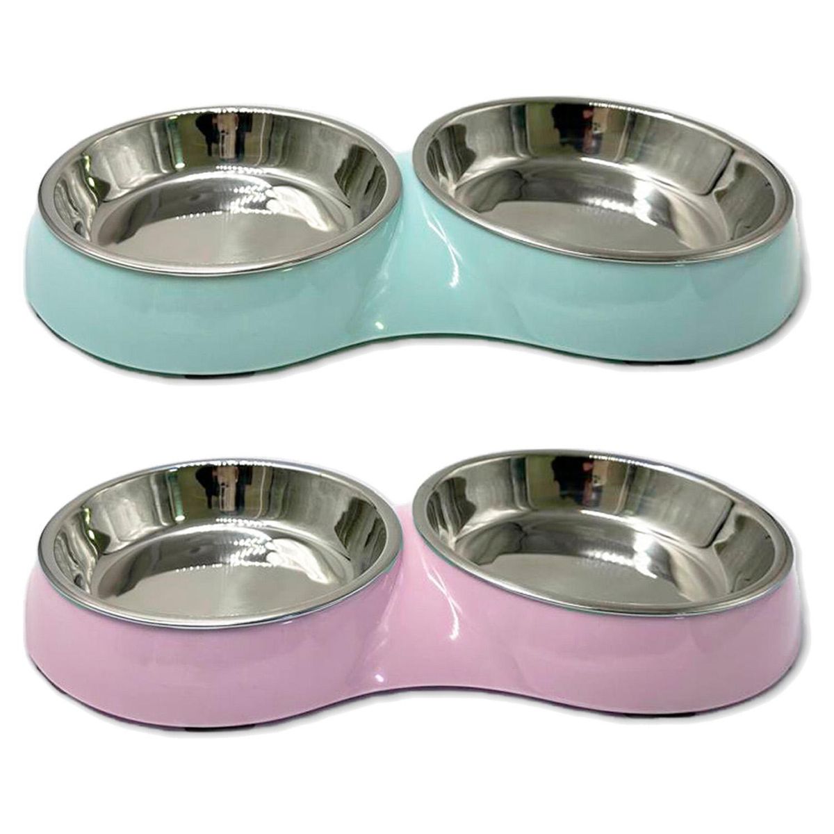 PETIZOOS - Plato doble de acero