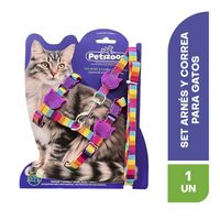 Set Arnés Correa Para Gatos Resistente Mascotas