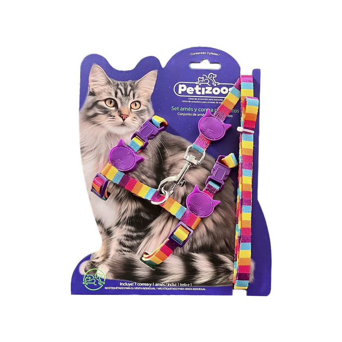 PETIZOOS - Set de arnés y correa para gatos