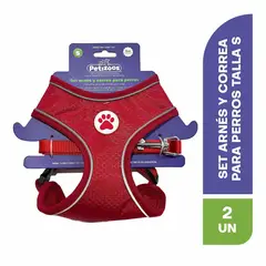 PETIZOOS - Set de arnés y correa para perros talla S