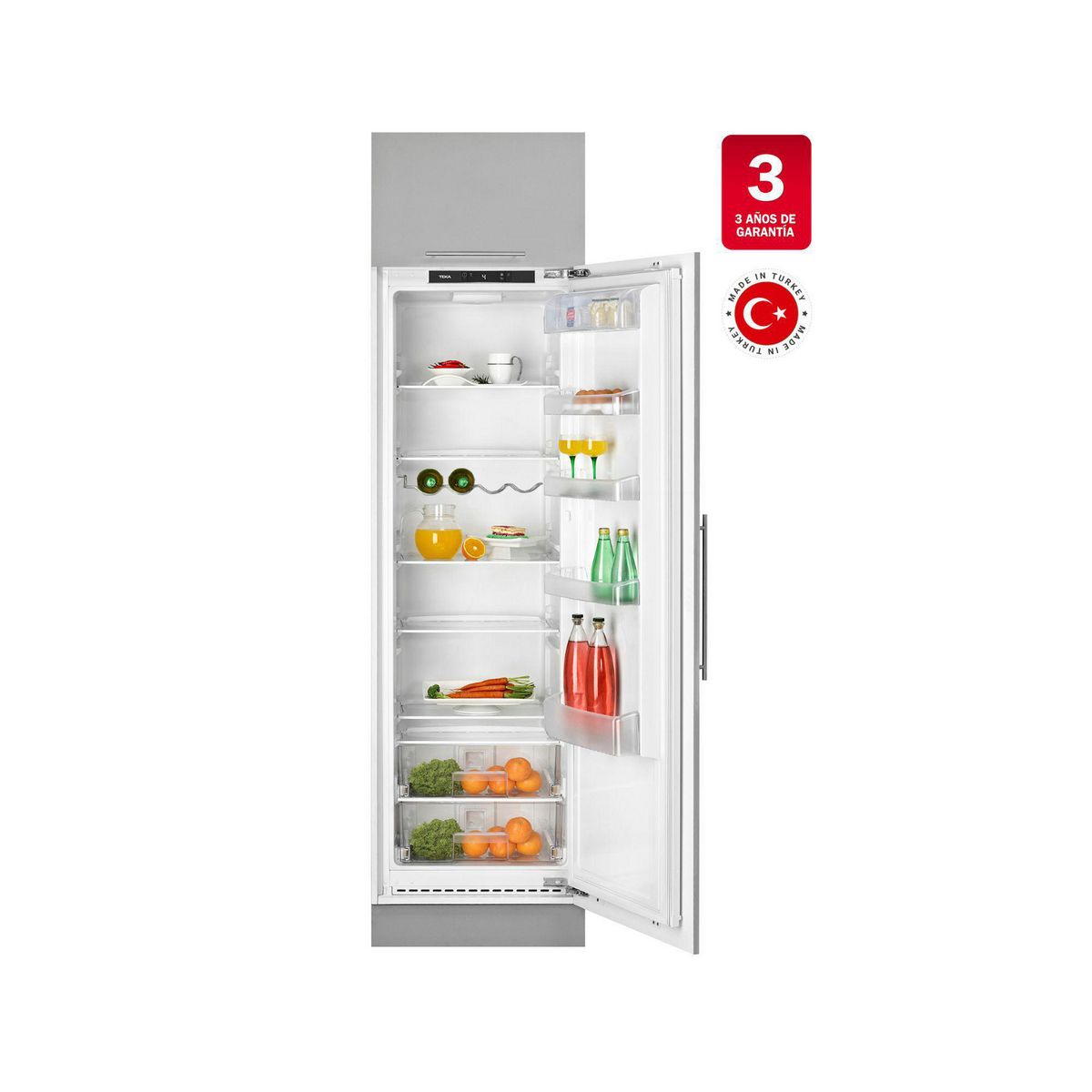 TEKA - Refrigerador Integrable con Función Vacaciones Convencional Frío Directo 309 Litros Blanco RSL-73360 FI