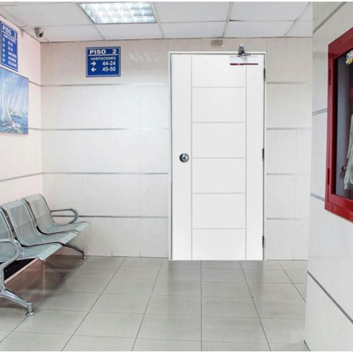 HOLZTEK - Puerta Interior MDF F30 Azapa Blanco