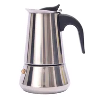 Cafetera Italiana Acero Inoxidable 200 ml Plateado