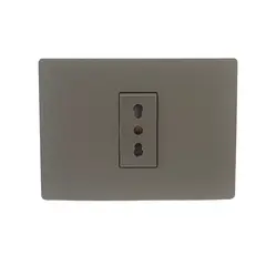 SINTHESI - Enchufe simple 10/16A armado S32 grey