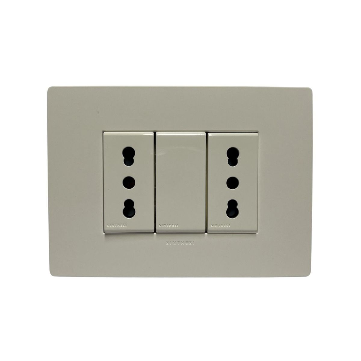 SINTHESI - Enchufe duplex 10/16A armado S32 blanco S32 blanco