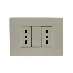 SINTHESI - Enchufe duplex 10/16A armado S32 blanco S32 blanco