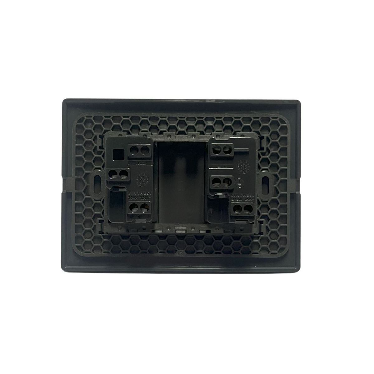 SINTHESI - Interruptor 9/12 + enchufe 10A armado S33 noir