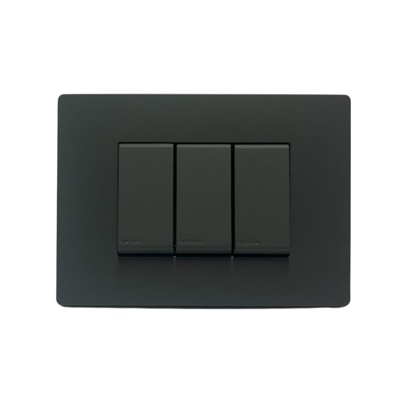 SINTHESI - Interruptor triple 9/12 armado S33 noir