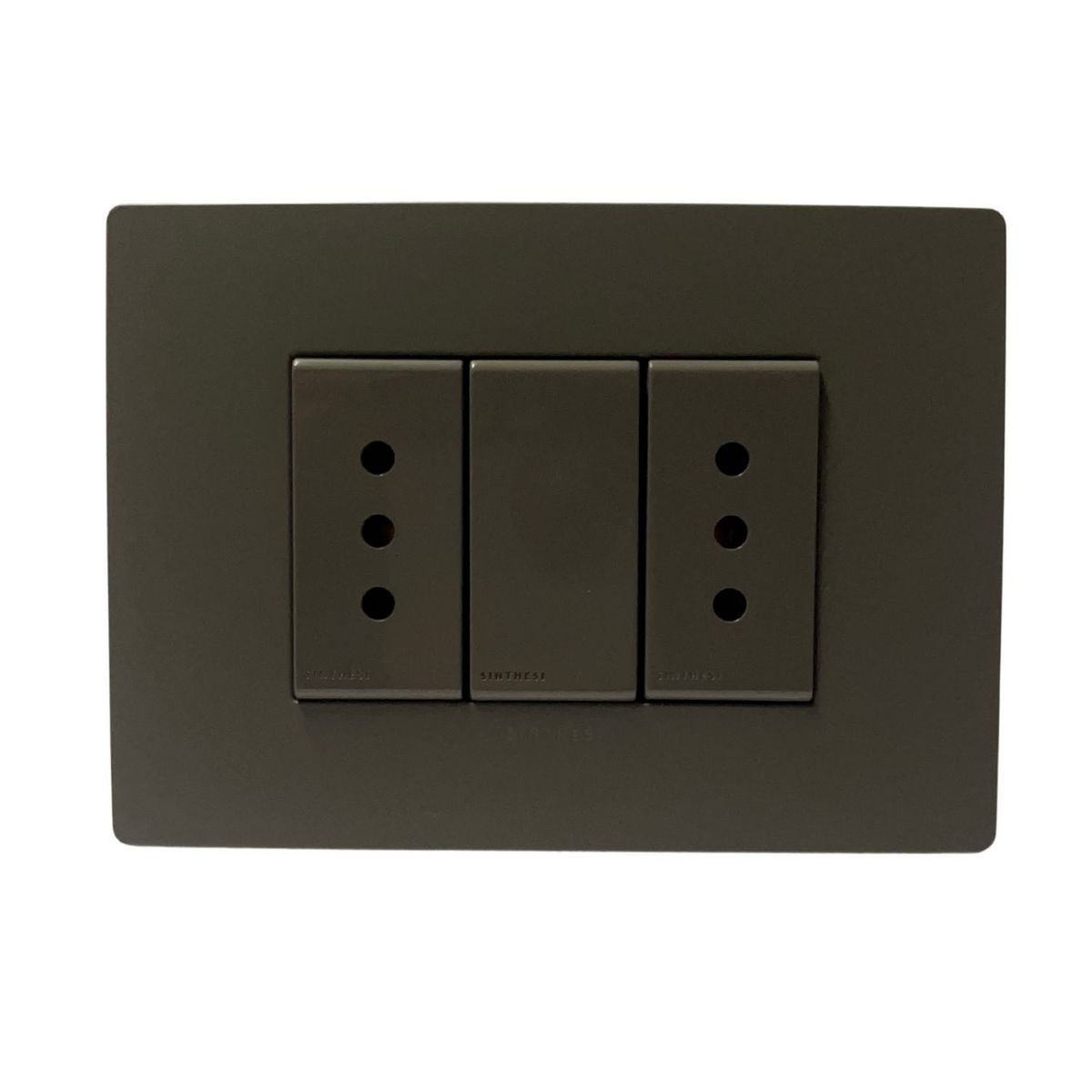 SINTHESI - Enchufe duplex 10A armado S32 blanco