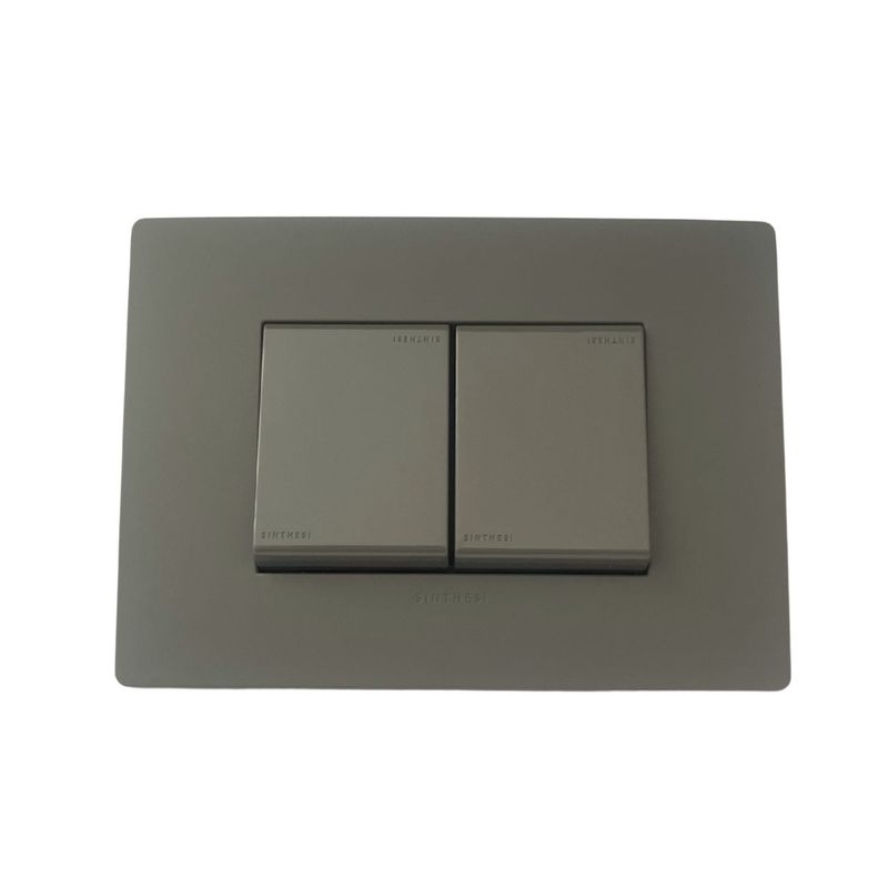 SINTHESI - Interruptor doble conmutador 9/24 armado S32 grey
