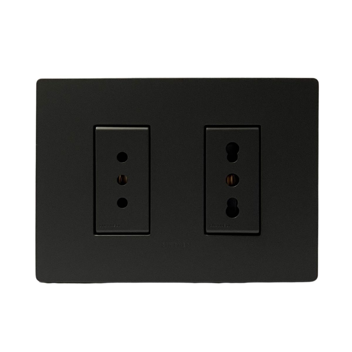 SINTHESI - Enchufe doble 10A + 10/16A armado S33 noir