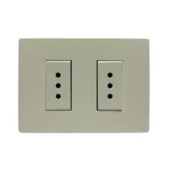 SINTHESI - Enchufe doble 10A armado S32 blanco