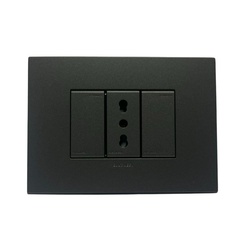 SINTHESI - Enchufe simple 10/16A armado S44 carbon