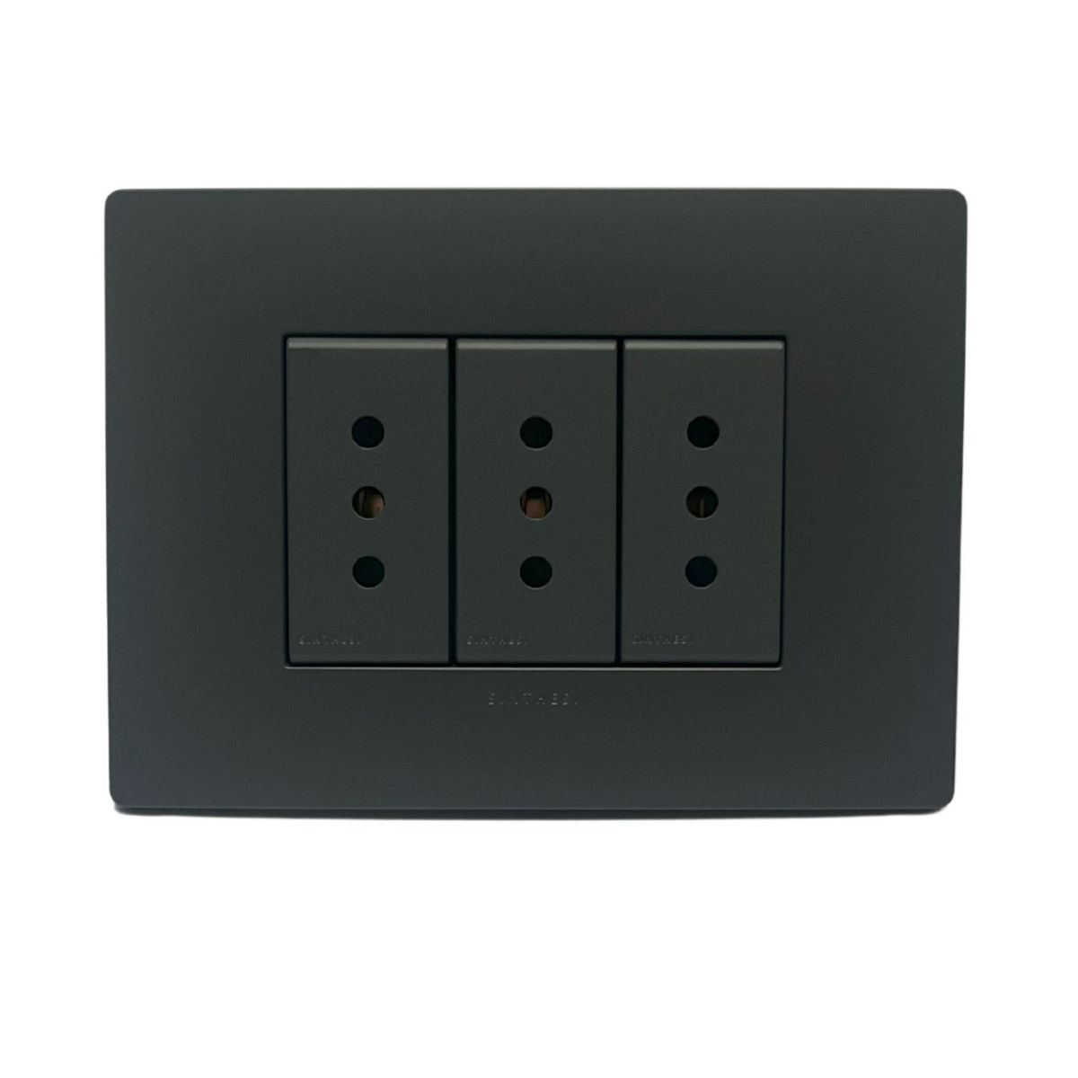 SINTHESI - Enchufe triple 10A armado S44 carbon