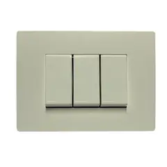 SINTHESI - Interruptor triple 9/12 armado S32 blanco