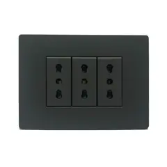SINTHESI - Enchufe triple 10/16A armado S33 noir