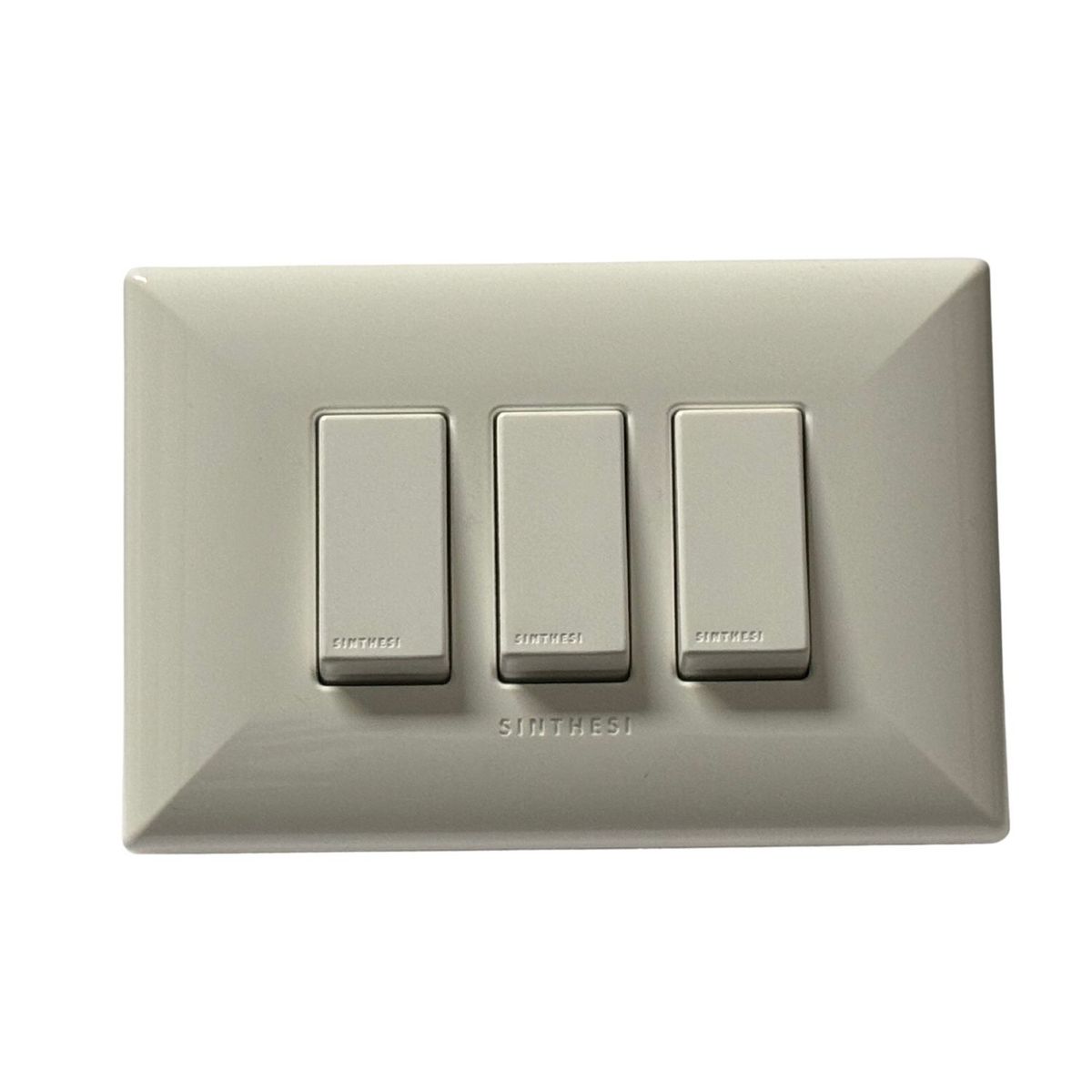 SINTHESI - Interruptor triple conmutador 9/24 armado S17 blanco