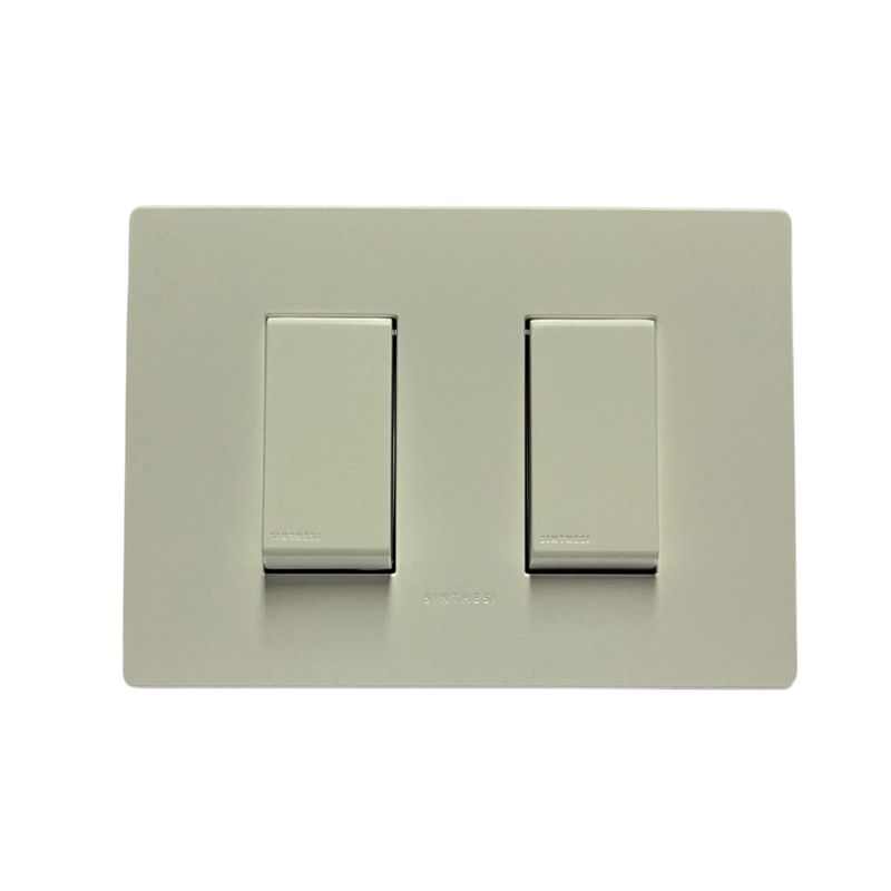SINTHESI - Interruptor doble 9/12 armado S32 blanco