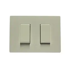 SINTHESI - Interruptor doble 9/12 armado S32 blanco